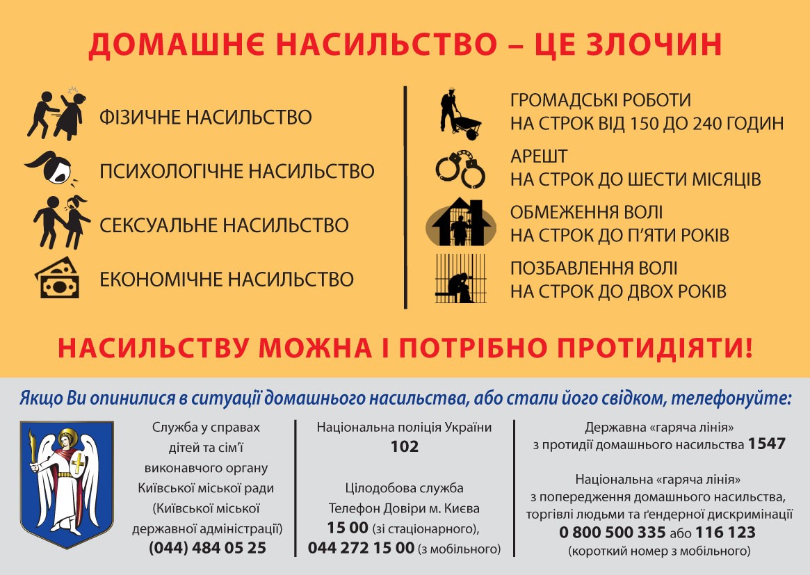 Домашнє насильство - це злочин