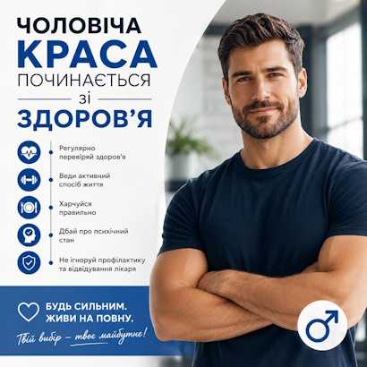 Чоловіча краса починається зі здоров'я