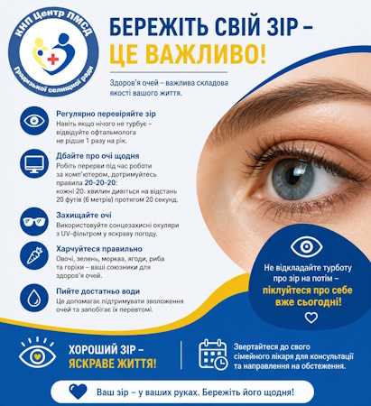 Бережіть свій зір – це важливо!