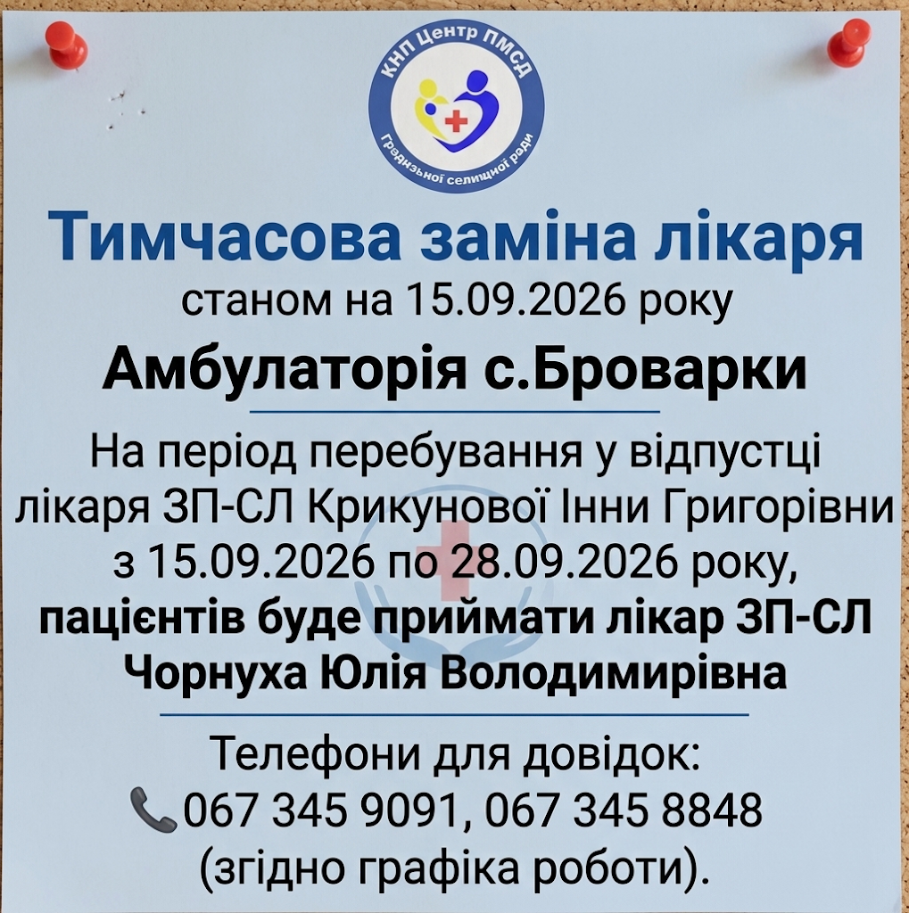 Тимчасова заміна лікаря