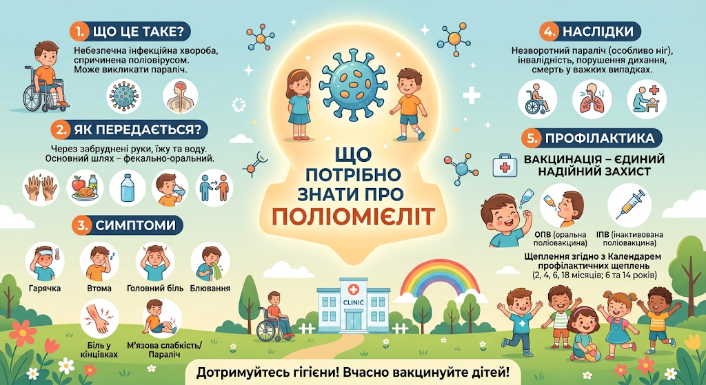 Що потрібно знати про поліомієліт: головні факти від фахівців