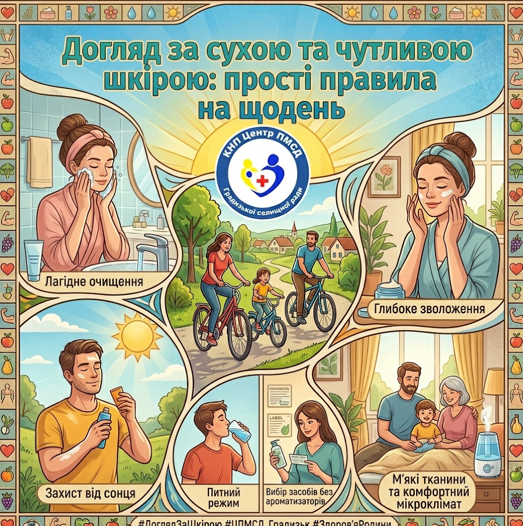 🧴 Догляд за сухою та чутливою шкірою: прості правила на щодень 🧴 Догляд за сухою та чутливою шкірою: прості правила на щодень