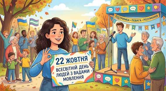 22 жовтня - Всесвітній день людей з вадами мовлення